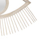 Ruhy Decorative Wall-Mounted Mirror with Eye-Shape Design | White Wood