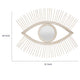 Ruhy Decorative Wall-Mounted Mirror with Eye-Shape Design | White Wood