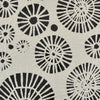 Wren Wall Art with Abstract Patterns | White Frame | Natural Fiber 32"