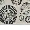 Wren Wall Art with Abstract Patterns | White Frame | Natural Fiber 32"