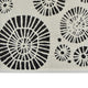 Wren Wall Art with Abstract Patterns | White Frame | Natural Fiber 32"
