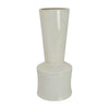 Ginny Decorative Vase with Slender Neck | Glossy White Ceramic 16"