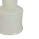 Ginny Decorative Vase with Slender Neck | Glossy White Ceramic 16"