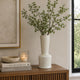 Ginny Decorative Vase with Slender Neck | Glossy White Ceramic 16"