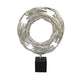 Steve Abstract Ring Sculpture with Black Pedestal St& | Textured Silver