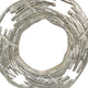 Steve Abstract Ring Sculpture with Black Pedestal St& | Textured Silver
