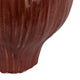 Siena Decorative Planter with Petal Edge Design | Red Ceramic 10"