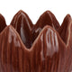 Siena Decorative Planter with Petal Edge Design | Red Ceramic 10"