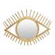 Greta Eye-Shaped Wall-Mounted Mirror | Sunburst Frame | Natural Fiber