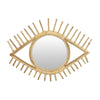 Greta Eye-Shaped Wall-Mounted Mirror | Sunburst Frame | Natural Fiber