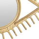 Greta Eye-Shaped Wall-Mounted Mirror | Sunburst Frame | Natural Fiber