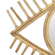 Greta Eye-Shaped Wall-Mounted Mirror | Sunburst Frame | Natural Fiber