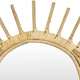 Greta Eye-Shaped Wall-Mounted Mirror | Sunburst Frame | Natural Fiber