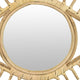 Greta Eye-Shaped Wall-Mounted Mirror | Sunburst Frame | Natural Fiber
