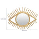 Greta Eye-Shaped Wall-Mounted Mirror | Sunburst Frame | Natural Fiber