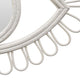 Davie Eye-Shaped Wall Mirror with Loop Details | White Natural Fiber
