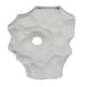 Joel Abstract Sculpted Vase with Textured Organic Form | White Ceramic 15"