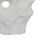 Joel Abstract Sculpted Vase with Textured Organic Form | White Ceramic 15"