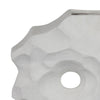 Joel Abstract Sculpted Vase with Textured Organic Form | White Ceramic 15"