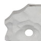 Joel Abstract Sculpted Vase with Textured Organic Form | White Ceramic 15"