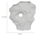 Joel Abstract Sculpted Vase with Textured Organic Form | White Ceramic 15"