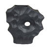 Joel Abstract Sculpted Vase with Textured Organic Form | Black Ceramic 15"