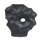 Joel Abstract Sculpted Vase with Textured Organic Form | Black Ceramic 15"
