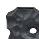 Joel Abstract Sculpted Vase with Textured Organic Form | Black Ceramic 15"