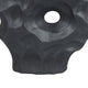 Joel Abstract Sculpted Vase with Textured Organic Form | Black Ceramic 15"