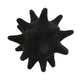 Noah Decorative Orb Sculpture with Spiked Details | Black Resin 8"