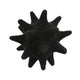 Noah Decorative Orb Sculpture with Spiked Details | Black Resin 8"