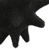 Noah Decorative Orb Sculpture with Spiked Details | Black Resin 8"