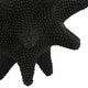 Noah Decorative Orb Sculpture with Spiked Details | Black Resin 8"