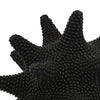 Noah Decorative Orb Sculpture with Spiked Details | Black Resin 8"