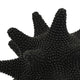 Noah Decorative Orb Sculpture with Spiked Details | Black Resin 8"