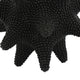 Noah Decorative Orb Sculpture with Spiked Details | Black Resin 8"