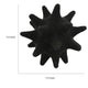Noah Decorative Orb Sculpture with Spiked Details | Black Resin 8"