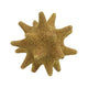 Noah Decorative Orb Sculpture with Spiked Details | Gold Resin 8"