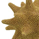 Noah Decorative Orb Sculpture with Spiked Details | Gold Resin 8"
