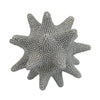 Noah Decorative Orb Sculpture with Spiked Details | Silver Resin 8"