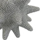 Noah Decorative Orb Sculpture with Spiked Details | Silver Resin 8"