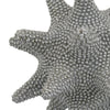 Noah Decorative Orb Sculpture with Spiked Details | Silver Resin 8"