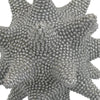 Noah Decorative Orb Sculpture with Spiked Details | Silver Resin 8"