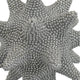Noah Decorative Orb Sculpture with Spiked Details | Silver Resin 8"