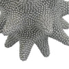 Noah Decorative Orb Sculpture with Spiked Details | Silver Resin 8"
