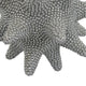 Noah Decorative Orb Sculpture with Spiked Details | Silver Resin 8"
