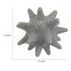 Noah Decorative Orb Sculpture with Spiked Details | Silver Resin 8"