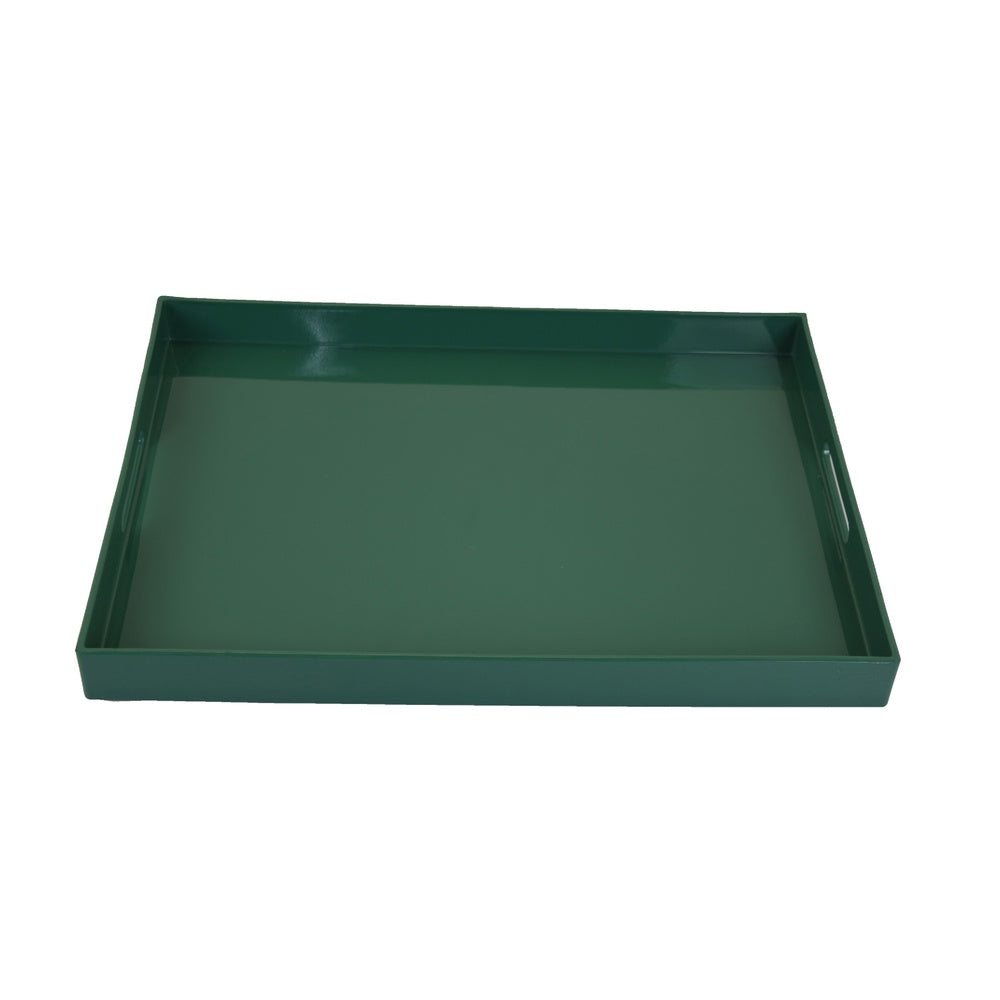 Diana Serving Tray with Integrated H&les | Green Polyurethane 19x14