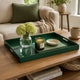 Diana Serving Tray with Integrated H&les | Green Polyurethane 19x14