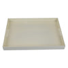 Diana Serving Tray with Integrated H&les | White Polyurethane 19x14
